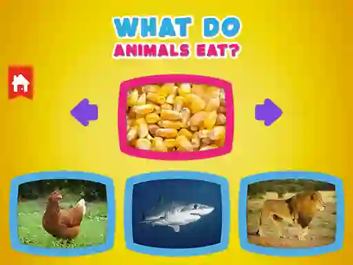 Jeu What Do Animals Eat? en ligne