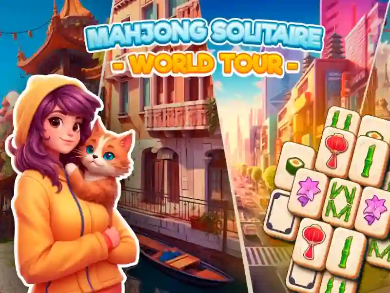 Jeu Mahjong Solitaire: World Tour en ligne