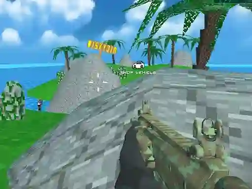 Jeu Blocky Combat SWAT Desert Storm Zombie en ligne