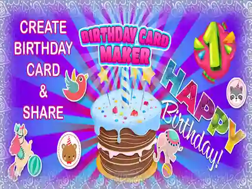 Jeu Birthday Card Maker en ligne