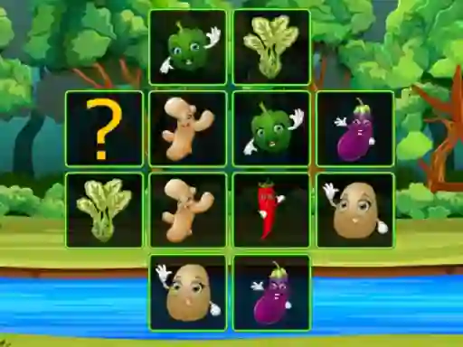 Jeu Vegetable Cards Match en ligne
