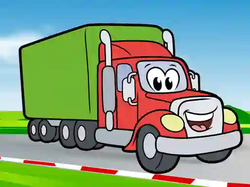 Jeu Happy Trucks Coloring en ligne