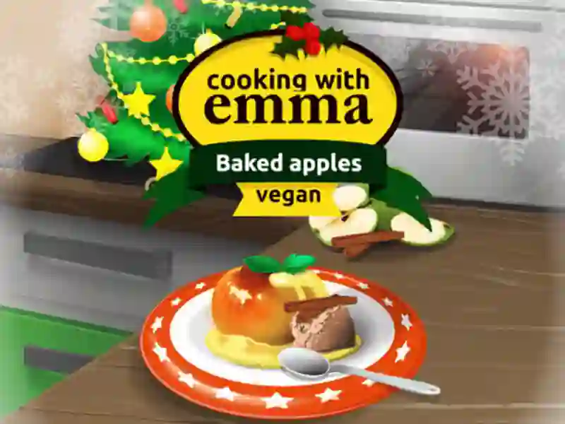 Jeu Cooking with Emma Baked Apples vegan en ligne