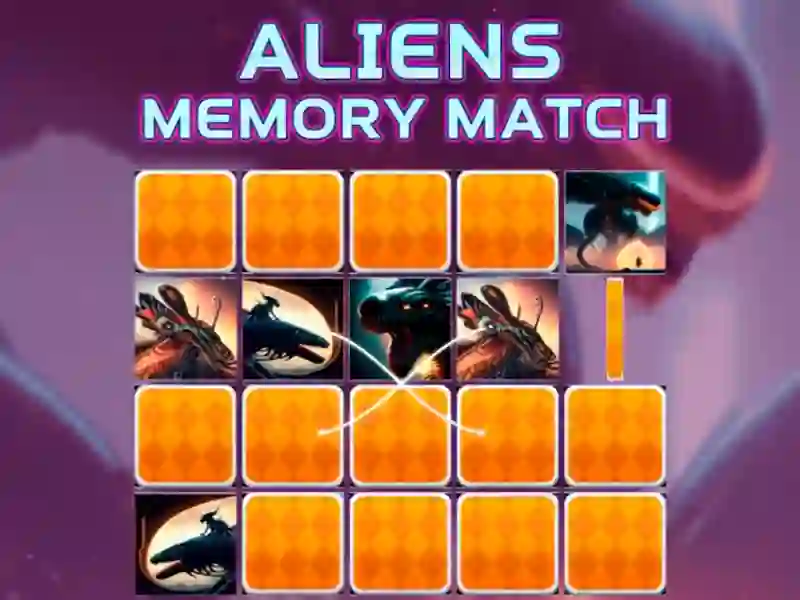 Jeu Aliens Memory Match en ligne