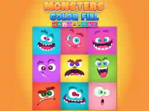 Jeu Monsters Color Fill en ligne