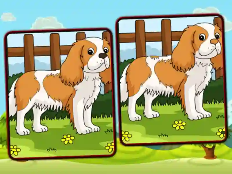 Jeu Dogs Spot the Differences en ligne