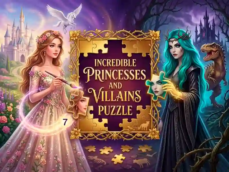 Jeu Incredible Princesses and Villains Puzzle en ligne