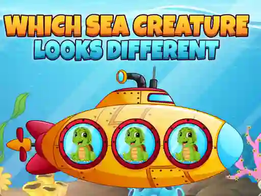 Jeu Which Sea Creature Looks Different en ligne