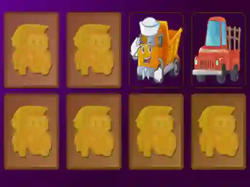 Jeu Cartoon Trucks Memory en ligne