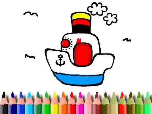 Jeu Back to School: Boat Coloring en ligne