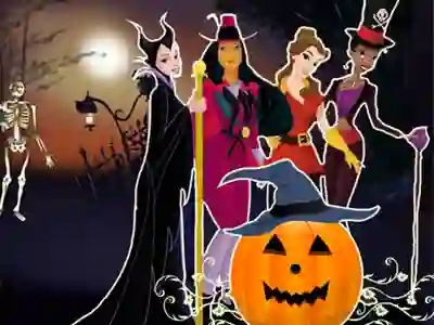 Jeu Princesses Halloween Night en ligne