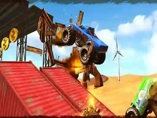Jeu Monster Truck Impossible Track Plane Simulator en ligne