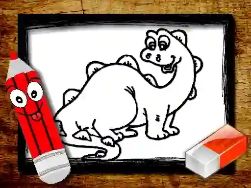 Jeu Back To School: Dinosaur Coloring Book en ligne