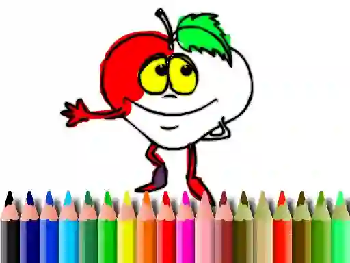 Jeu Back To School: Fruits Coloring en ligne