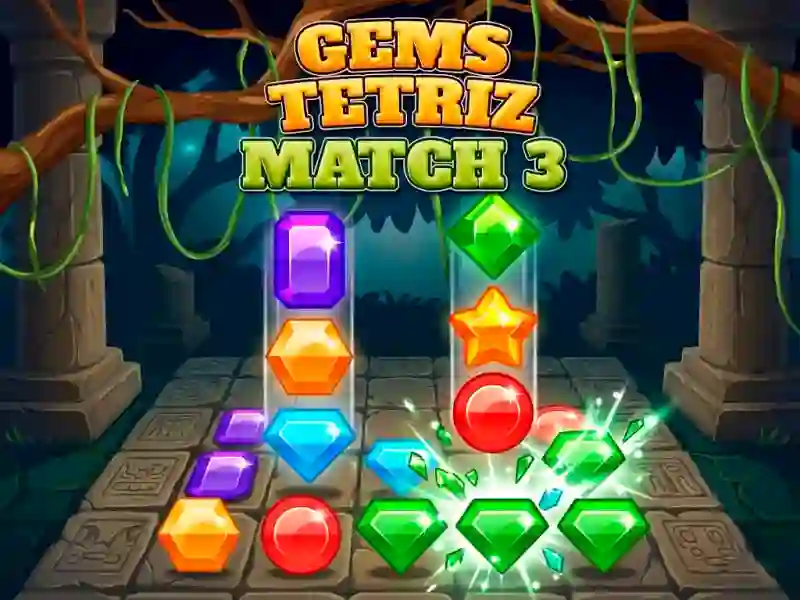 Jeu Gems Tetriz Match 3 en ligne