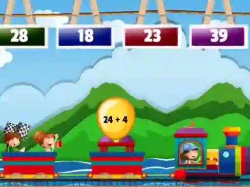 Jeu Math Train Addition en ligne