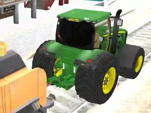 Jeu Tractor Chained Towing Train 2018 en ligne