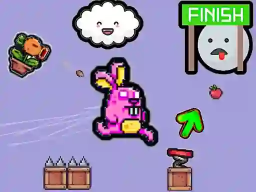 Jeu Cute Rabbit's Challenging Adventure en ligne