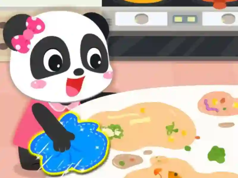 Jeu Baby Panda Cleanup en ligne