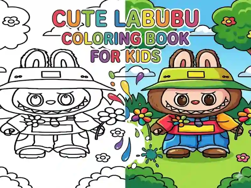 Jeu Cute Labubu Coloring Book for Kids en ligne