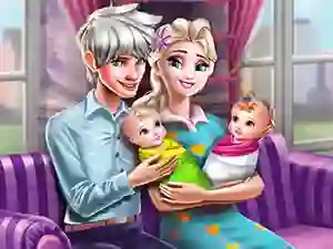 Jeu Ice Queen Twins Family Day en ligne