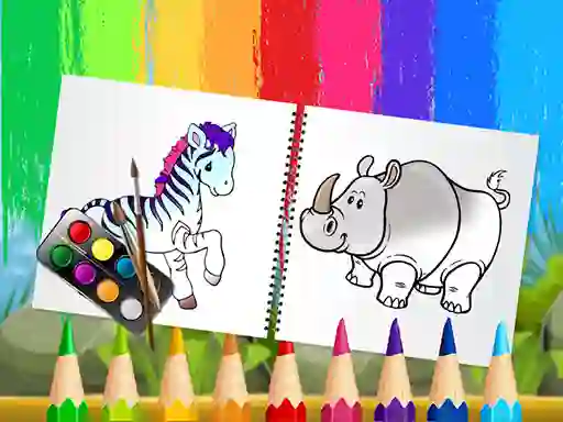 Jeu Funny Animals Coloring Book en ligne