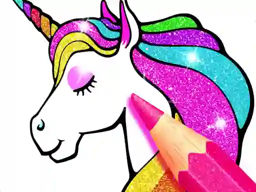 Jeu Unicorn Coloring Book Glitter en ligne