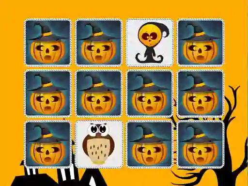 Jeu Kids Memory Game Halloween en ligne