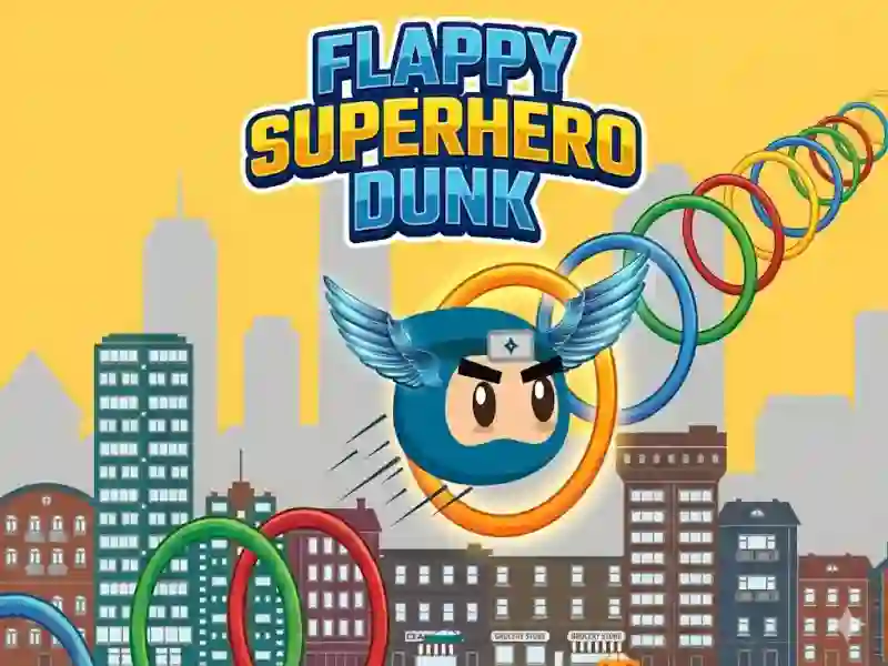 Jeu Flappy Superhero Dunk en ligne
