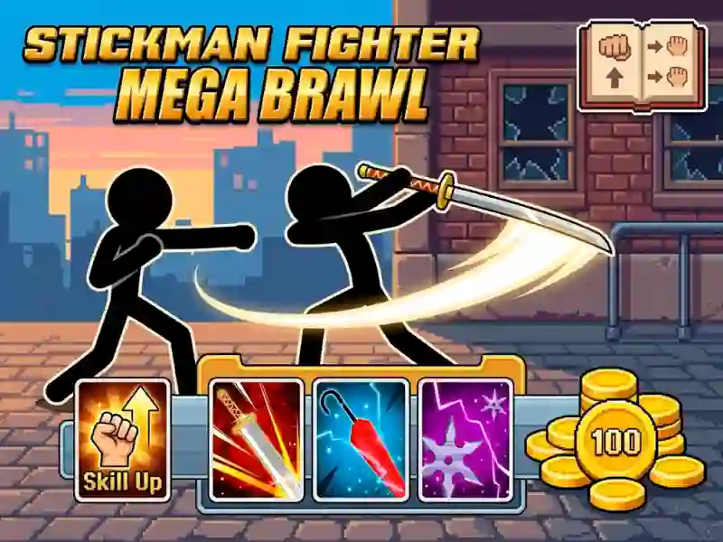 Jeu Stickman Fighter Mega Brawl en ligne