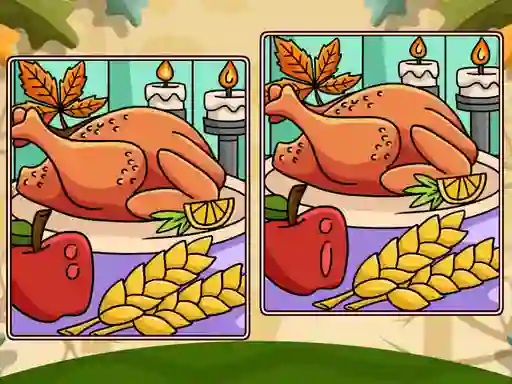 Jeu Thanksgiving Spot The Differences en ligne