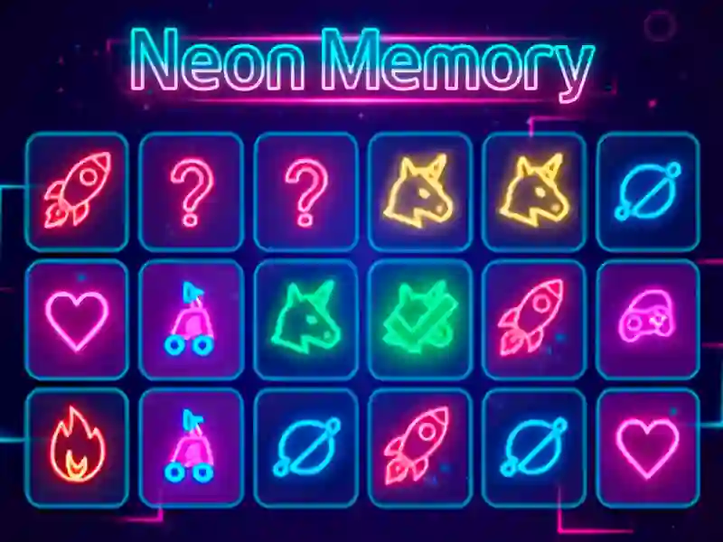 Jeu Neon Memory en ligne