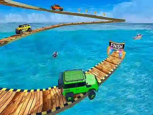Jeu Impossible Tracks Jeep Stunts Driving en ligne