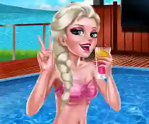 Jeu Ice Queen Pool Day en ligne