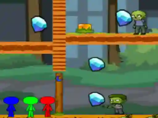 Jeu StickMan Bros Vs Zombies en ligne