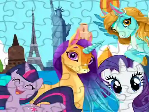 Jeu Unicorns Travel The World Puzzle en ligne
