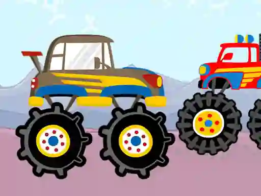 Jeu Fun Monster Trucks Jigsaw en ligne