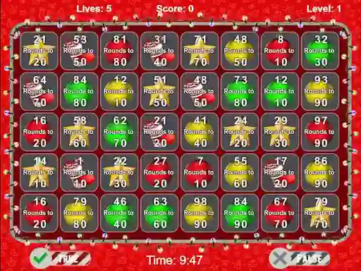 Jeu Christmas Number Crunch Rounding en ligne