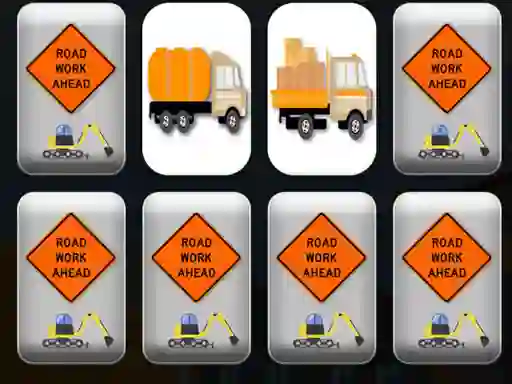 Jeu Work Trucks Memory en ligne