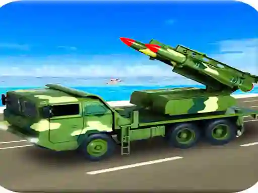 Jeu Us Army Missile Attack Army Truck Driving Games en ligne