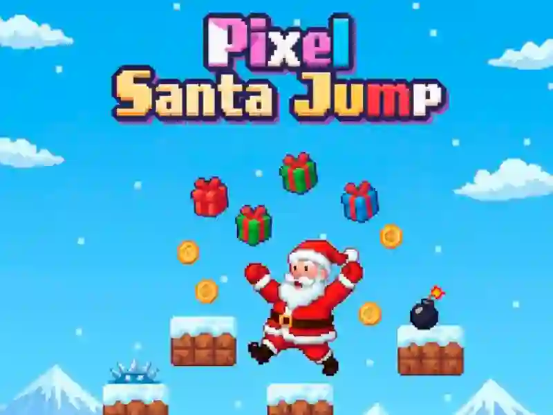 Jeu Pixel Santa Jump en ligne