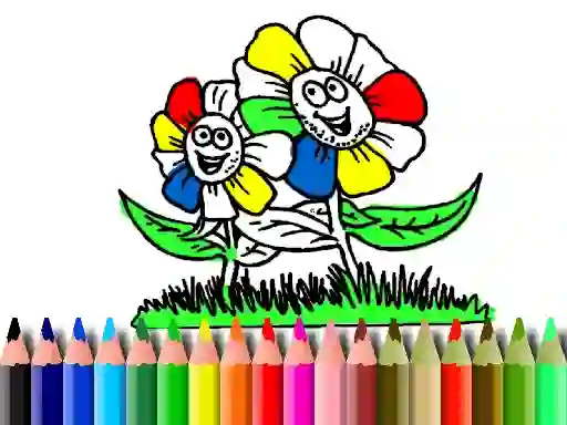 Jeu Back to School: Flowers Coloring en ligne