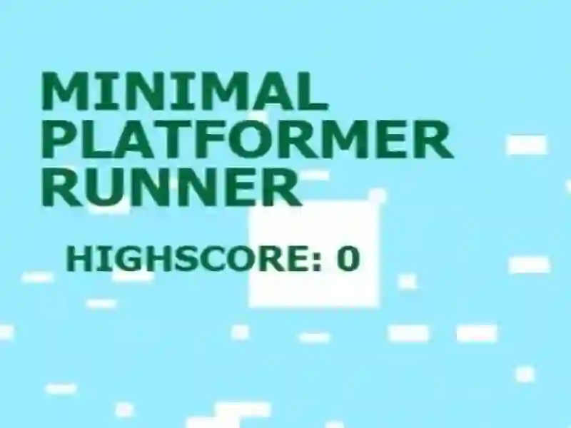 Jeu Minimal Platformer Runner en ligne