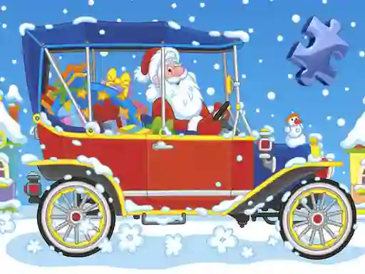 Jeu Christmas Cars Jigsaw en ligne
