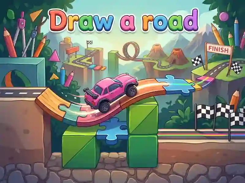 Jeu Draw a road en ligne