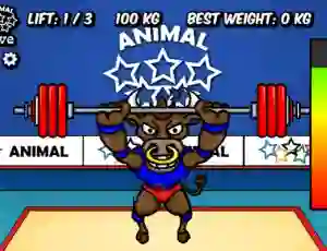 Jeu Animal Olympics Weight Lifting en ligne