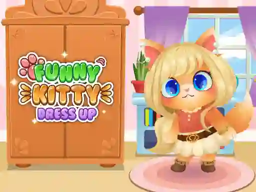 Jeu Funny Kitty Dress Up en ligne