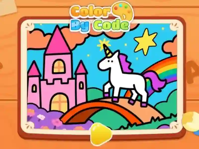 Jeu Color By Code: Rainbow Unicorn en ligne