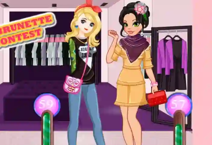 Jeu Blonde Vs Brunette Beauty Contest en ligne