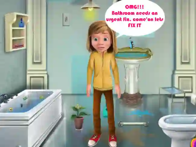 Jeu Riley Bathroom Cleaning en ligne
